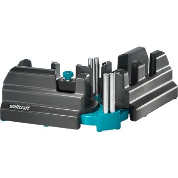 wolfcraft - Zweihaak en Verstekbak I 6948000 I 2-in-1-product voor plinten zagen - Overzet plinten - 70mm