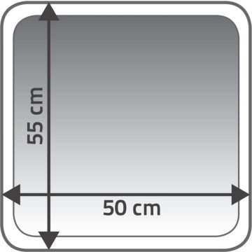 RIDDER Badkamermat Coins 60x90 cm grijs 7103307