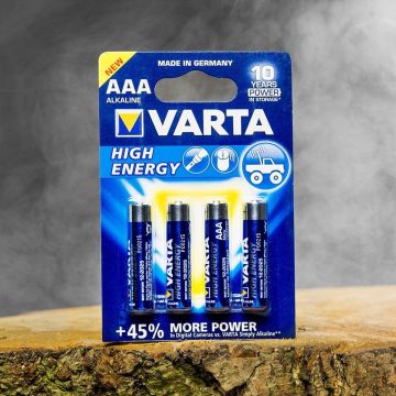 Varta High Energy AAA Batterijen - 4 Stuks