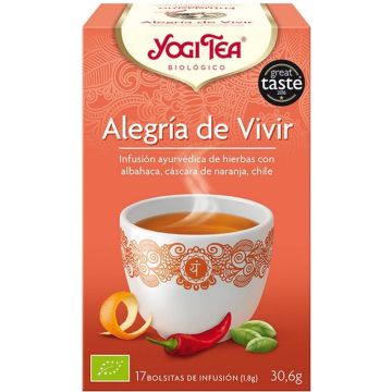 Yogi Tea Alegría De Vivir Infusión 17 X 1,8 G