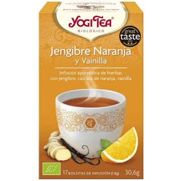 Infusion Yogi Tea Oranje Vanille Gember (17 x 1,8 g)