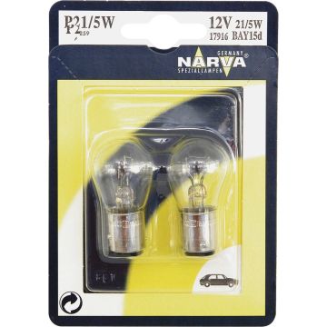 Narva BAY15d / P21/5W 12V - Standaard - Set