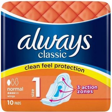 Always Classic Normal met vleugels 10 stuks