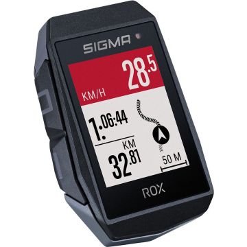 GPS Fietscomputer Sigma ROX 11.1 EVO GPS met standaard stuurhouder - zwart