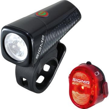 Sigma BUSTER 150 USB LED Fiets Verlichtingset - 150 Lumen + Nugget II achterlicht - Oplaadbaar