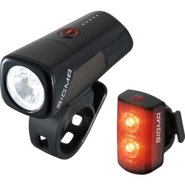 Sigma Buster 400 USB LED Verlichtingset - 400 Lumen + Buster RL 80 Flash USB achterlicht - Li-ion accu - Oplaadbaar