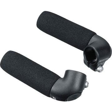 Ergotec bar ends Touring AL6061 zwart zand