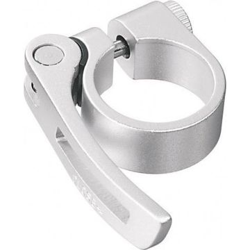 Zadelpenklem Ergotec SCQ-080 ø31,8 aluminium met snelspanner - zilver