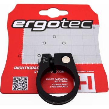 Ergotec klemring SCI-105 31,8 zwart zand