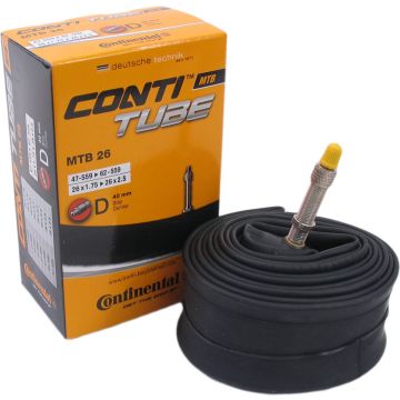 Continental MTB 26 - Binnenband Fiets - Hollands Ventiel - 40 mm - 26 x 175 - 250