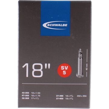 Schwalbe Binnenband Sv5 17/18 Inch (40-355/37-400) Fv 40 Mm