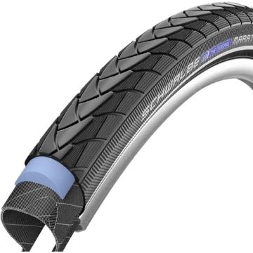 Buitenband Schwalbe Marathon Plus SmartGuard 28 x 1.00 / 25-622 mm - zwart met reflectie