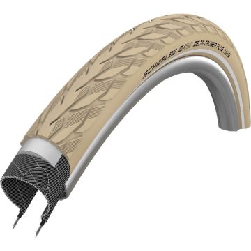 Schwalbe Buitenband - Delta Cruiser Plus - 28 inch x 1.40 - Creme Reflecterend