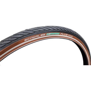 Schwalbe Buitenband - Energizer Plus - 28 inch x 1.75 - Zwart/coffee Reflecterend