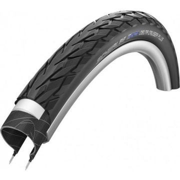 Buitenband Schwalbe Delta Cruiser PunctureGuard TwinSkin 26x1 3/8" / 37-590 mm - zwart met reflectie