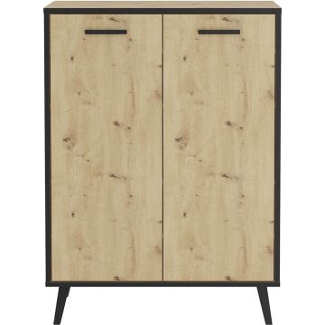 LuxeLivin' - Schoenenkast met 5 vakken 68,5x33x93,5 cm artisan eiken