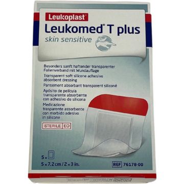 Leukomed T Plus Skin Sensitive 5x7.2cm 5u