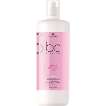 Schwarzkopf Bonacure Color Freeze Silver Shampoo 1000ml - Zilvershampoo vrouwen - Voor Alle haartypes