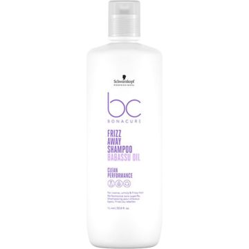 Schwarzkopf Bonacure Frizz Away Shampoo 1000ml - Normale shampoo vrouwen - Voor Alle haartypes