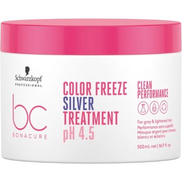 Masker Voor Grijs Haar Schwarzkopf Bonacure Color Freeze Silver (500 ml) pH 4.5