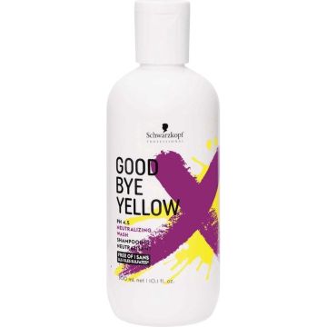 Schwarzkopf Goodbye Yellow Shampoo 300ml - Zilvershampoo vrouwen - Voor Alle haartypes