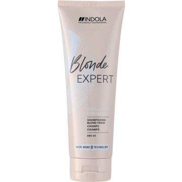 Indola Blonde Expert InstaCool Shampoo 250ml - Normale shampoo vrouwen - Voor Alle haartypes