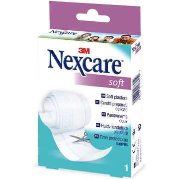 Nexcare™ Soft pleister 1 band, wit, 8 cm x 1 m, N051B