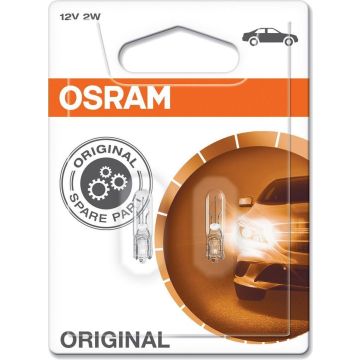 Osram Original Halogeen lampen - W2X4.6D (W2W) - 12V/2W - set à 2 stuks