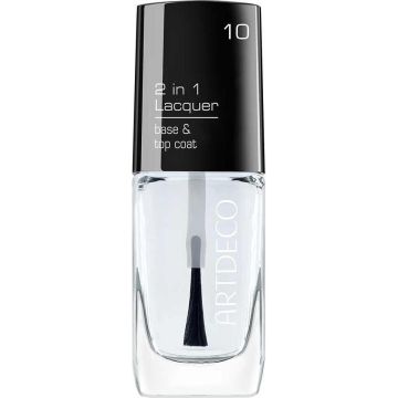 ARTDECO 2 in 1 Lacquer nagellak 10 ml Transparant Glans