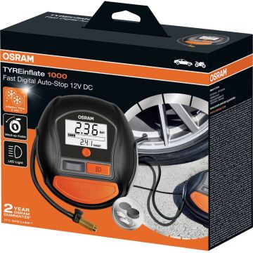 OSRAM Osram Compressor Digitaal display, Overbelastingsbeveiliging, Met werklamp, Snoeropbergruimte / opname