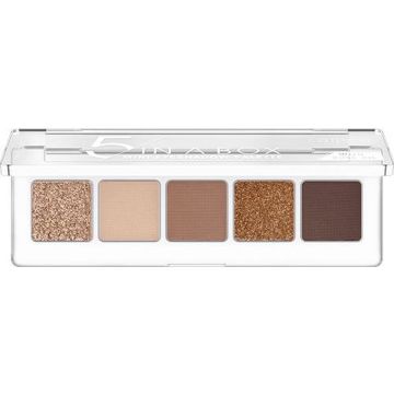 CATRICE 5 In A Box Mini Eyeshadow Palette oogschaduw 10 4 ml Golden Nude Look 4 g Mat, Shimmer