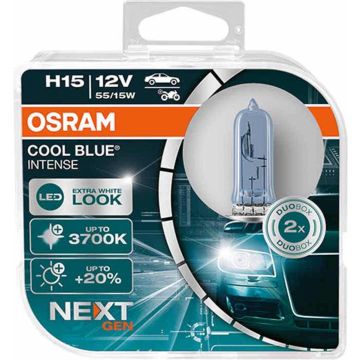 Osram Cool Blue Intense Next Gen H15 64176CBN-HCB set