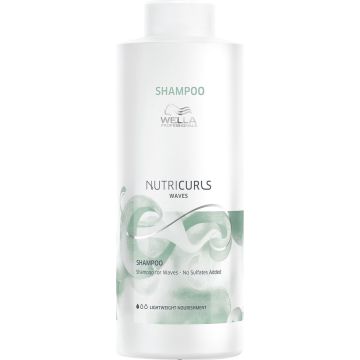 Wella Professionals Nutricurls Shampoo for Waves 1000ML - Normale shampoo vrouwen - Voor Alle haartypes