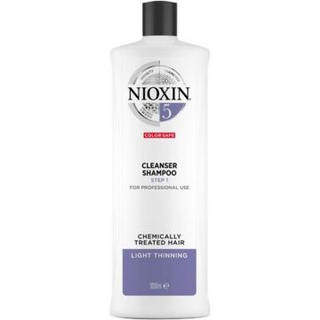 Nioxin Professional System 5 cleanser 1000ml - Normale shampoo vrouwen - Voor Alle haartypes