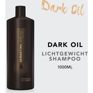 Sebastian Professional Dark Oil Shampoo 1000ml - Normale shampoo vrouwen - Voor Alle haartypes