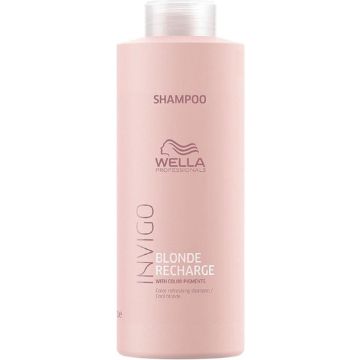 Wella Professionals Color Recharge Cool Blond Shampoo 1000ML - Normale shampoo vrouwen - Voor Alle haartypes