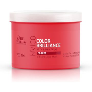 Wella Brilliance Haarmasker weerbarstig haar -500 ml - Haarmasker droog haar - Haarmasker beschadigd haar