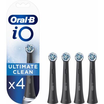 Oral-B iO Ultimate Clean - Opzetborstels - Zwart - 4 Stuks