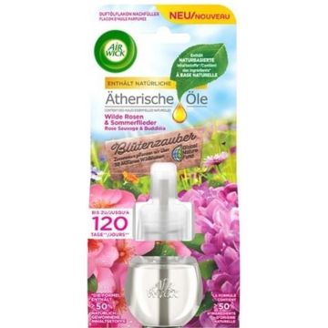 Airwick Navulling "Atherische Olie van Wilde Rozen &amp; Zomerbloemen" 19ml