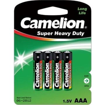 Camelion Batterijen Aaa Longlife 1.5v Groen/zwart 4 Stuks