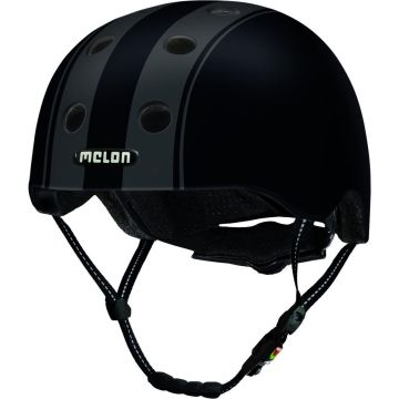 Melon Fietshelm Urban Active Dd Polycarbonaat Zwart Mt 52-58 Cm