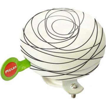 Melon bel Scribble 60mm zwart/wit