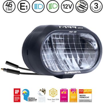 SUPERNOVA Voorlicht Koplamp M99 Mini Pro 45 Zwart