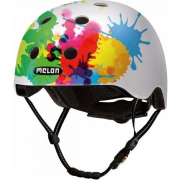 Melon "Coloursplash" Helm - 46-52 cm - Wit