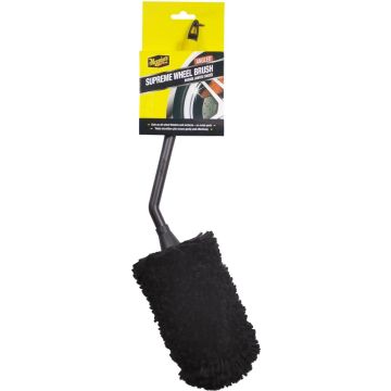 Meguiar's Supreme Angled Wheel Brush Medium - Velgenborstel - 1 stuks - Zwart - Extra zacht