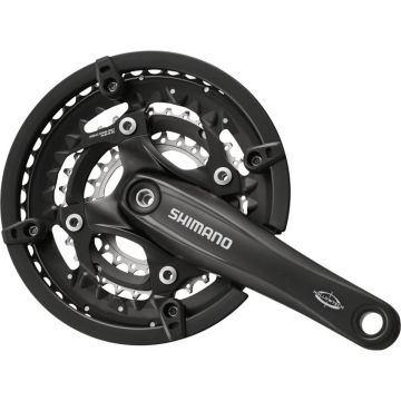 Crankstel 3x10 speed Shimano Trekking FC-T521 175/44-32-24 Octalink - zwart