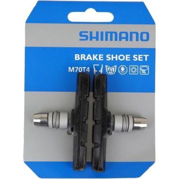 Shimano Remblokken M70t4 V-brake Rubber Zwart/zilver