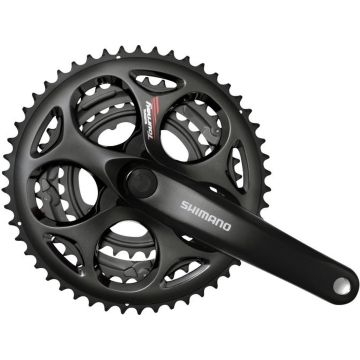 Crankstel Shimano Tourney FC-A070 7/8 speed 170/50-39-30T vierkante as - zwart