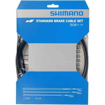 Remkabelset Shimano standaard Staal Zwart