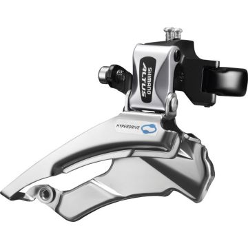 Voorderailleur Shimano Altus FD-M313 3x7/8 speed - down swing - dual pull - hoge klem - 42-48T (66-69°)